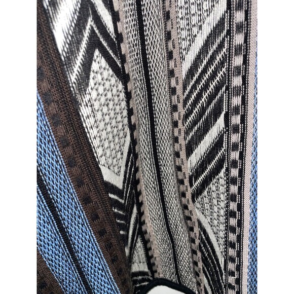 Nic+Zoe Women’s size 2X Striped Fringe Long Cardigan  Sweater Boho Lagenlook - Picture 8 of 8